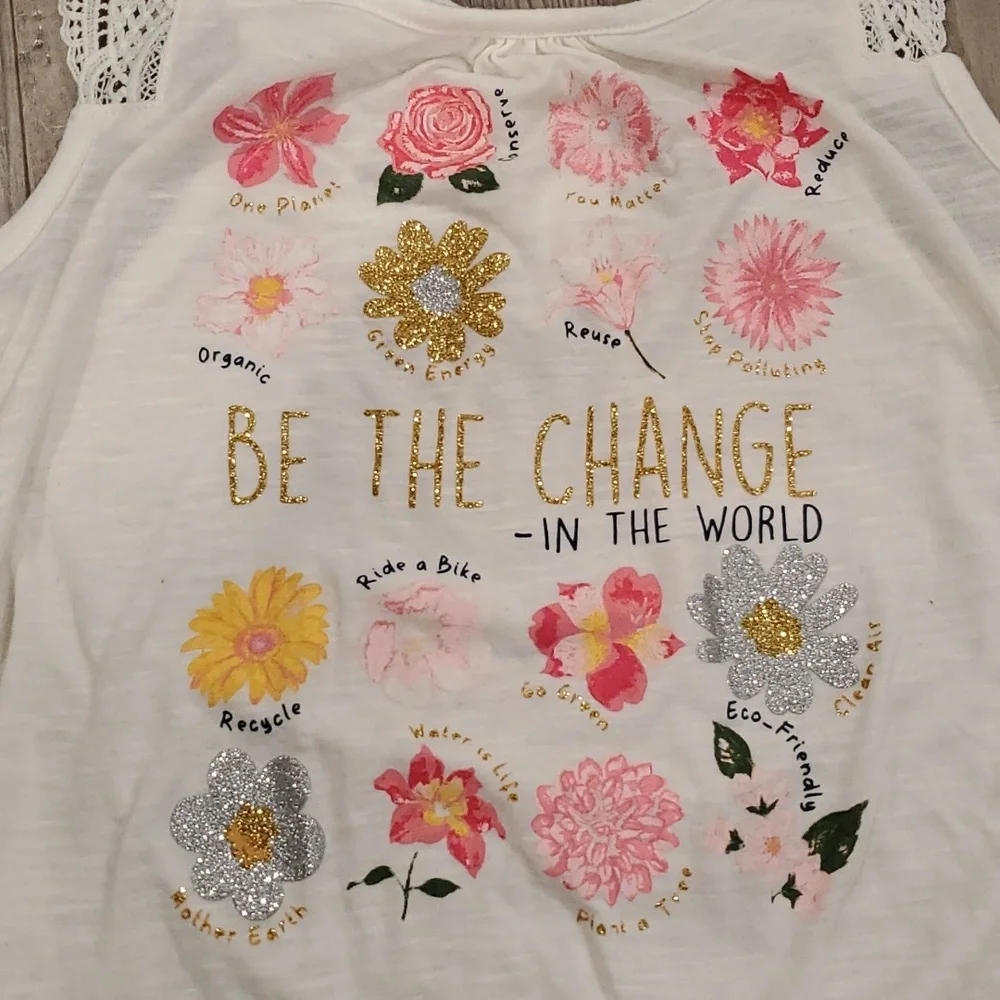 Belle Du Jour/Cherokee Flower Tanktop with Matching Board Shorts Size Small